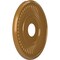 Ekena Millwork Berkshire PVC Medallion (Canopies up to 7"), 16"OD x 3 1/2"ID x 1"P, Metallic Vintage Gold CMP16BEDVG - alternate 3
